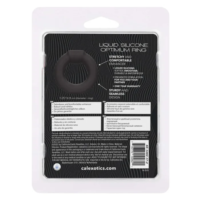Male Sex Toys California Exotic Novelties Alpha Liquid Silicone Optimum Ring
