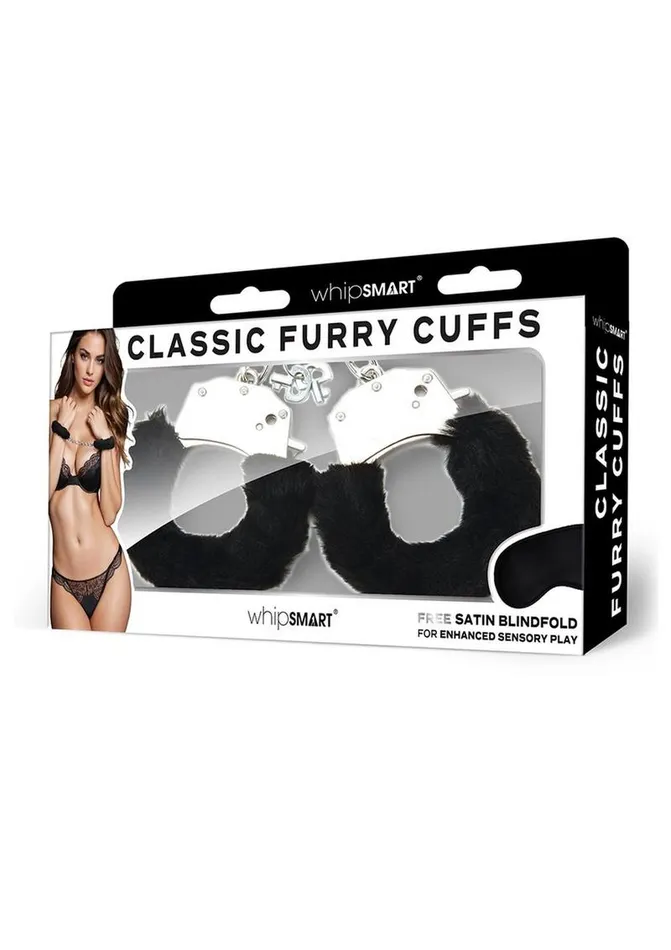 Couples Whipsmart WhipSmart Furry Cuffs with Eye Mask