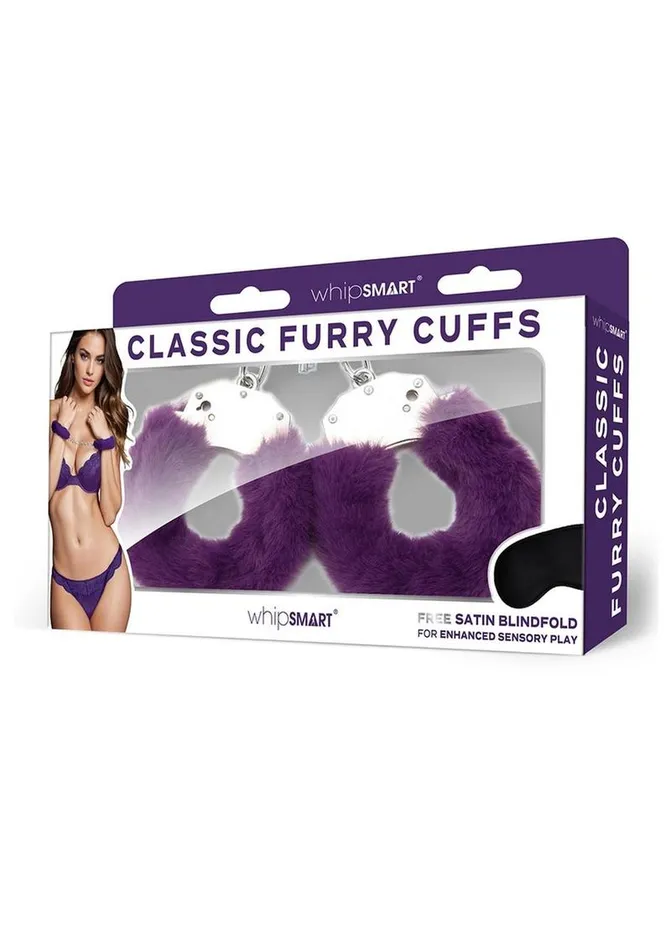 Couples Whipsmart WhipSmart Furry Cuffs with Eye Mask