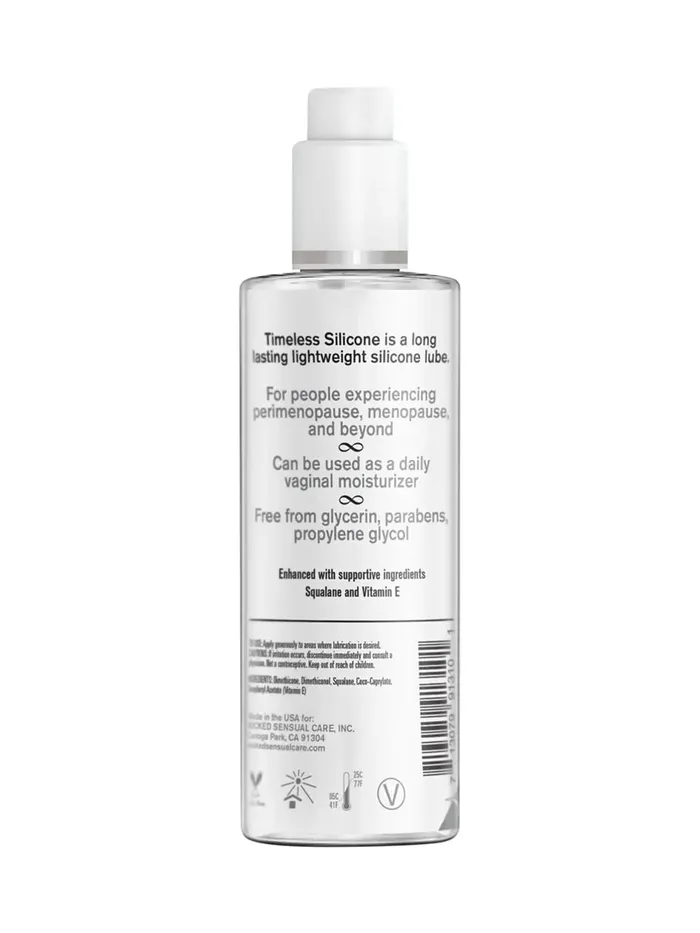 Wicked Simply Timeless PH Balanced With Vitamin E Silicone Lubricant WICKED Lubricants