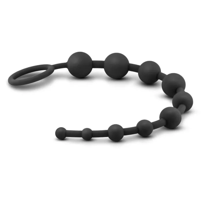 Blush Novelties Male Sex Toys Anal Adventures Platinum Silicone 10 Anal Beads Black Blush Novelties Male Sex Toys Anal Adventures Platinum Silicone 10 Anal Beads Black