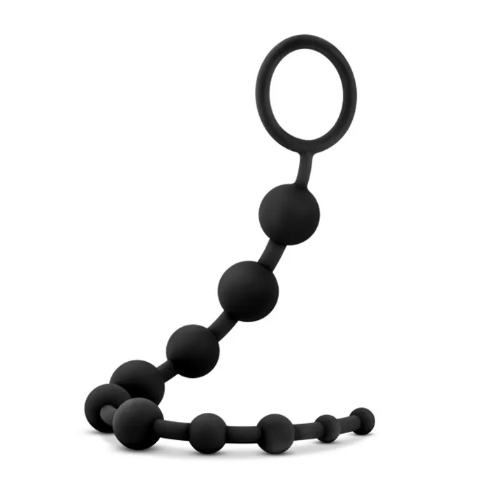 Blush Novelties Male Sex Toys Anal Adventures Platinum Silicone 10 Anal Beads Black Blush Novelties Male Sex Toys Anal Adventures Platinum Silicone 10 Anal Beads Black