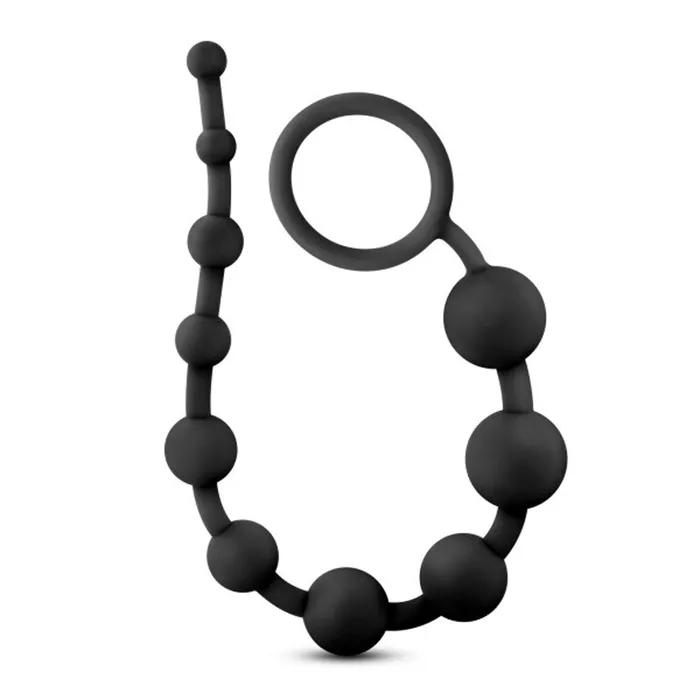 Blush Novelties Male Sex Toys Anal Adventures Platinum Silicone 10 Anal Beads Black Blush Novelties Male Sex Toys Anal Adventures Platinum Silicone 10 Anal Beads Black