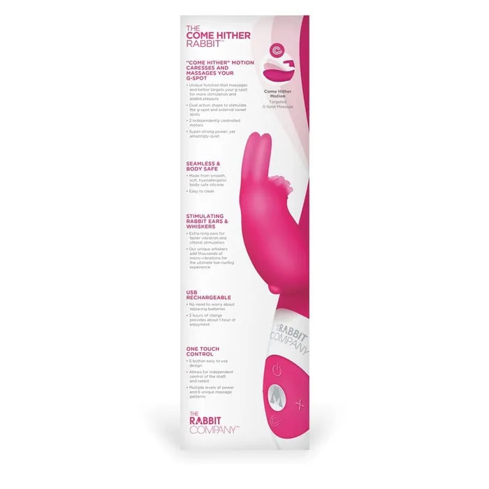 The Rabbit Company The Come Hither Rabbit Hot Pink The Rabbit Company Vibrators