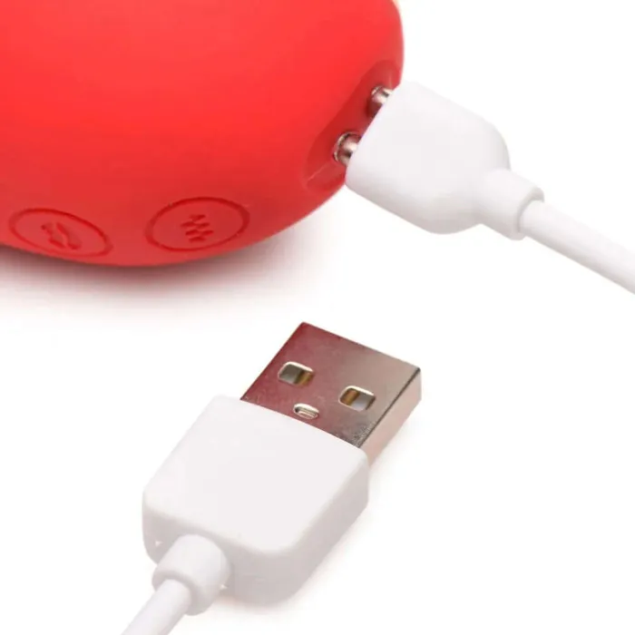 Vibrators XR Brands inmi Shegasm 10x Heart Desire Silicone Suction Clit Stimulator Red Vibrators XR Brands inmi Shegasm 10x Heart Desire Silicone Suction Clit Stimulator Red
